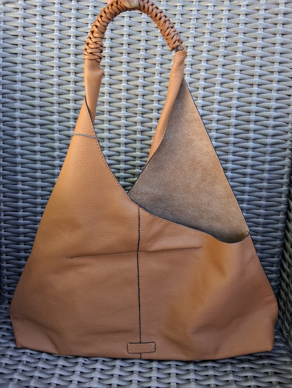 Vince Camuto Classic Tan Leather Hobo Bag - Women